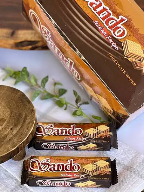 ویفر شکلاتی ساندو اصلی بسته ۲۴ عددی اصلی ته لنجی