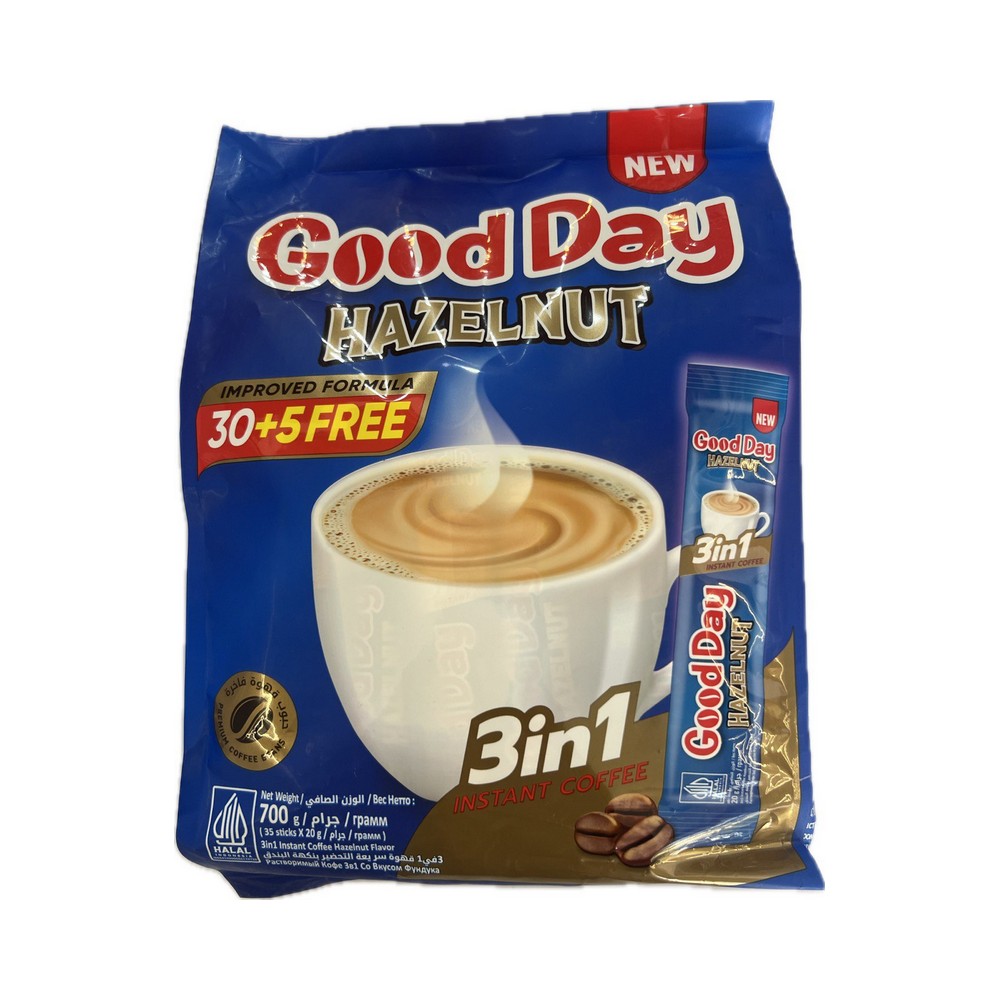 کافی میکس گود دی  اصلی بسته 35 عددی GOOD DAY مدل HAZELNUT خارجی