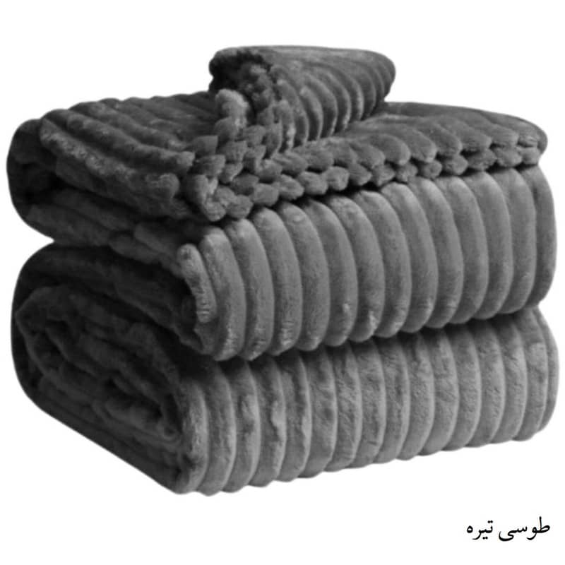 پتو مسافرتی دونفره مدل پلیسه نوک مدادی خارجی درجه 1