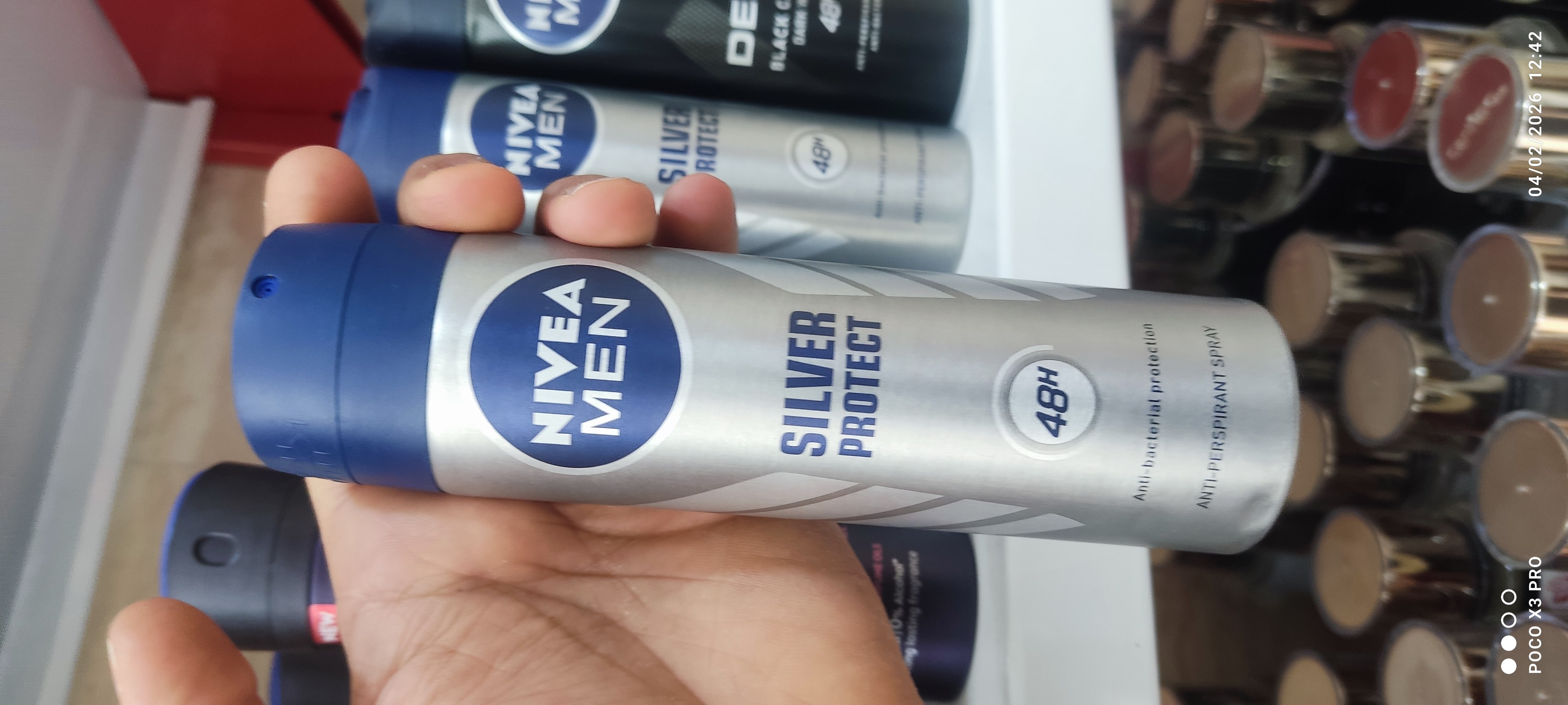 اسپری بدن NIVEA Men سیلور مدل 48ساعته