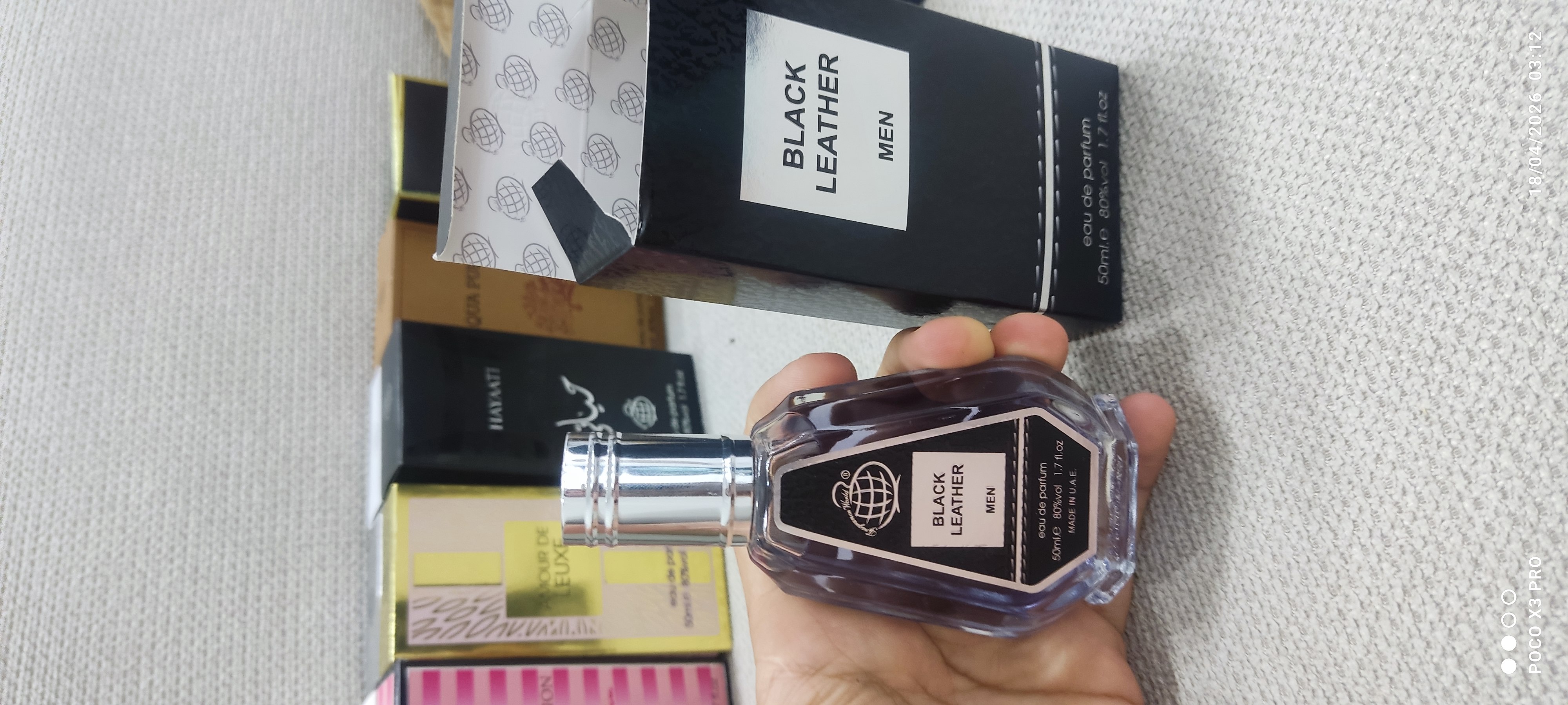 عطر مردانه فراگرنس ورد Black Leather “کرید اونتوس” ۵۰ میل