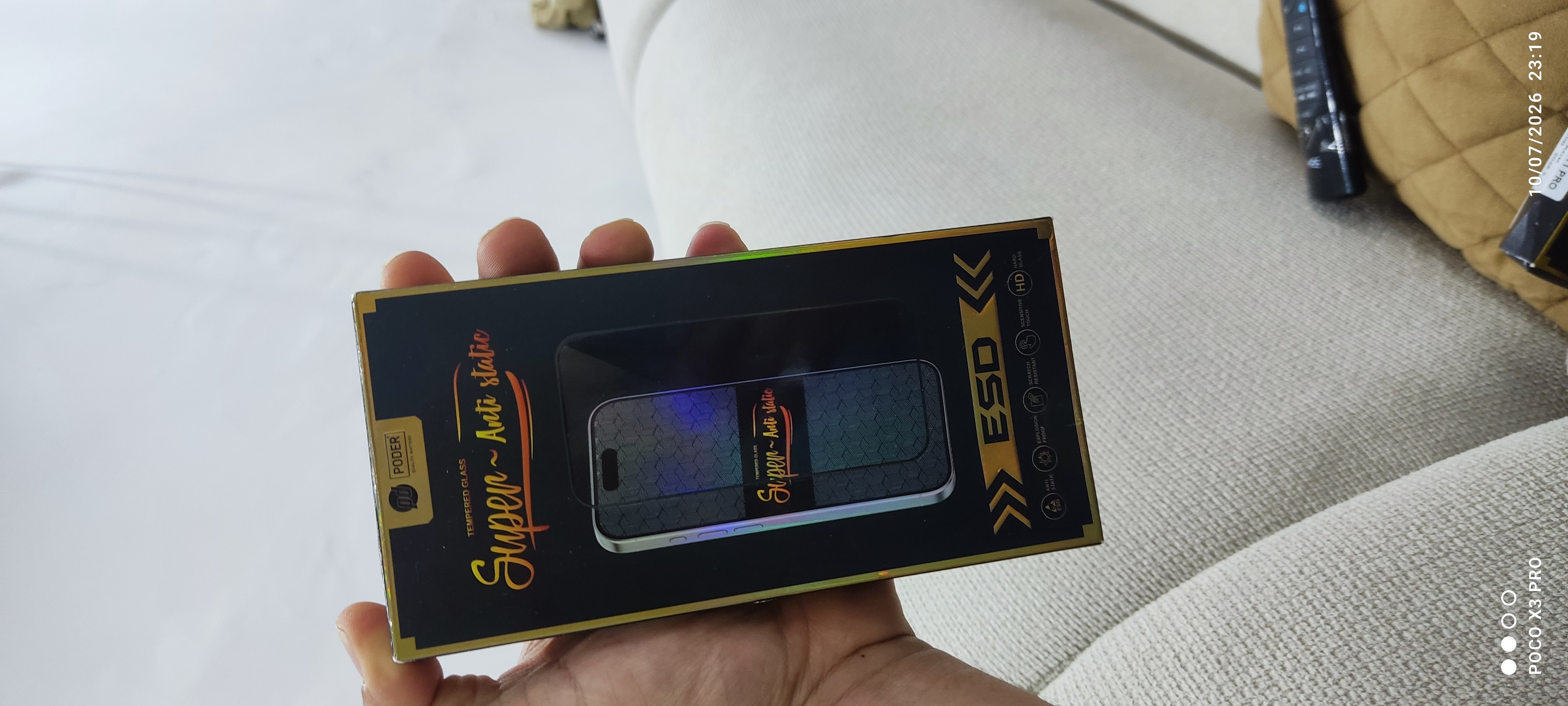 محافظ صفحه نمایش شیشه ای مدل پادر (Poder) مناسب برای گوشیA36