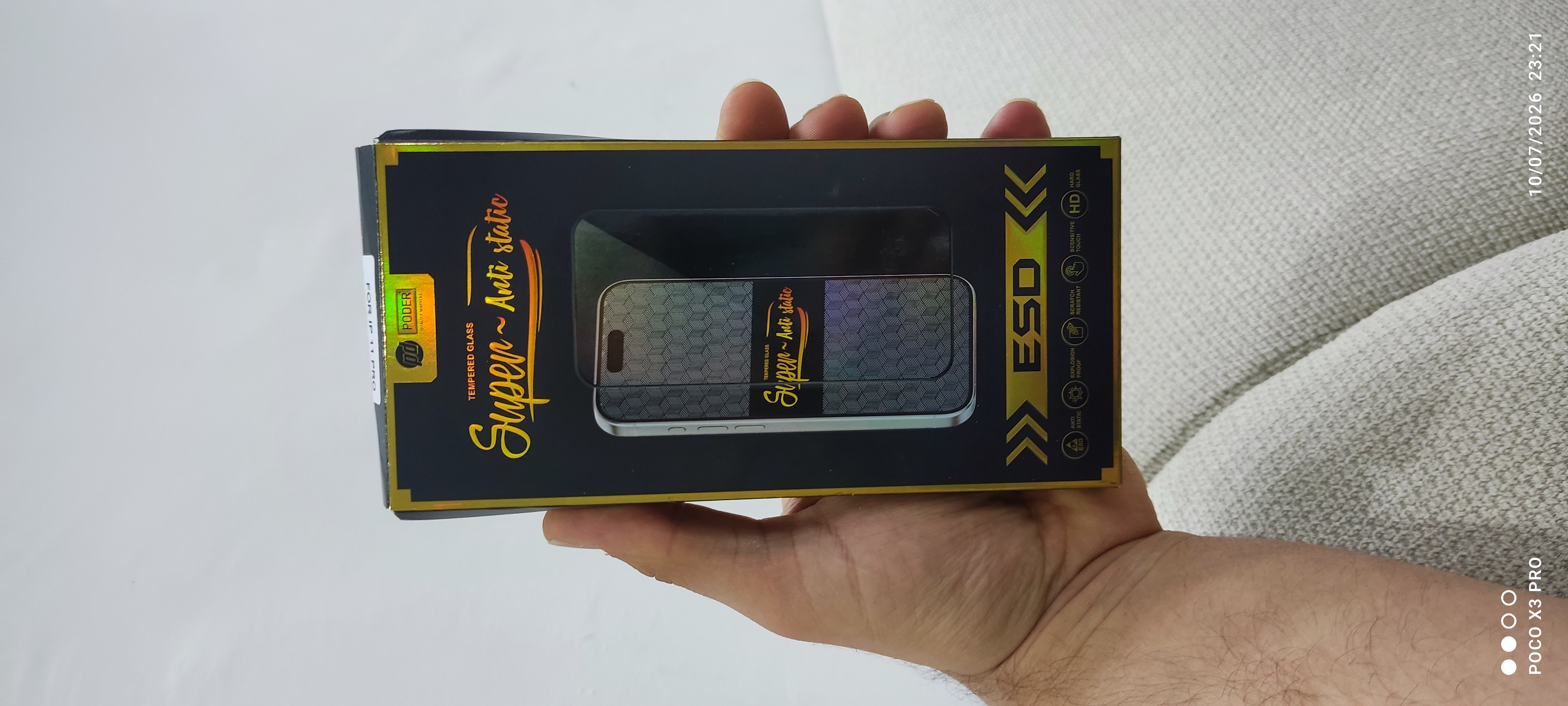 محافظ صفحه نمایش شیشه ای مدل پادر (Poder) مناسب برای گوشی IPhone 11 pro