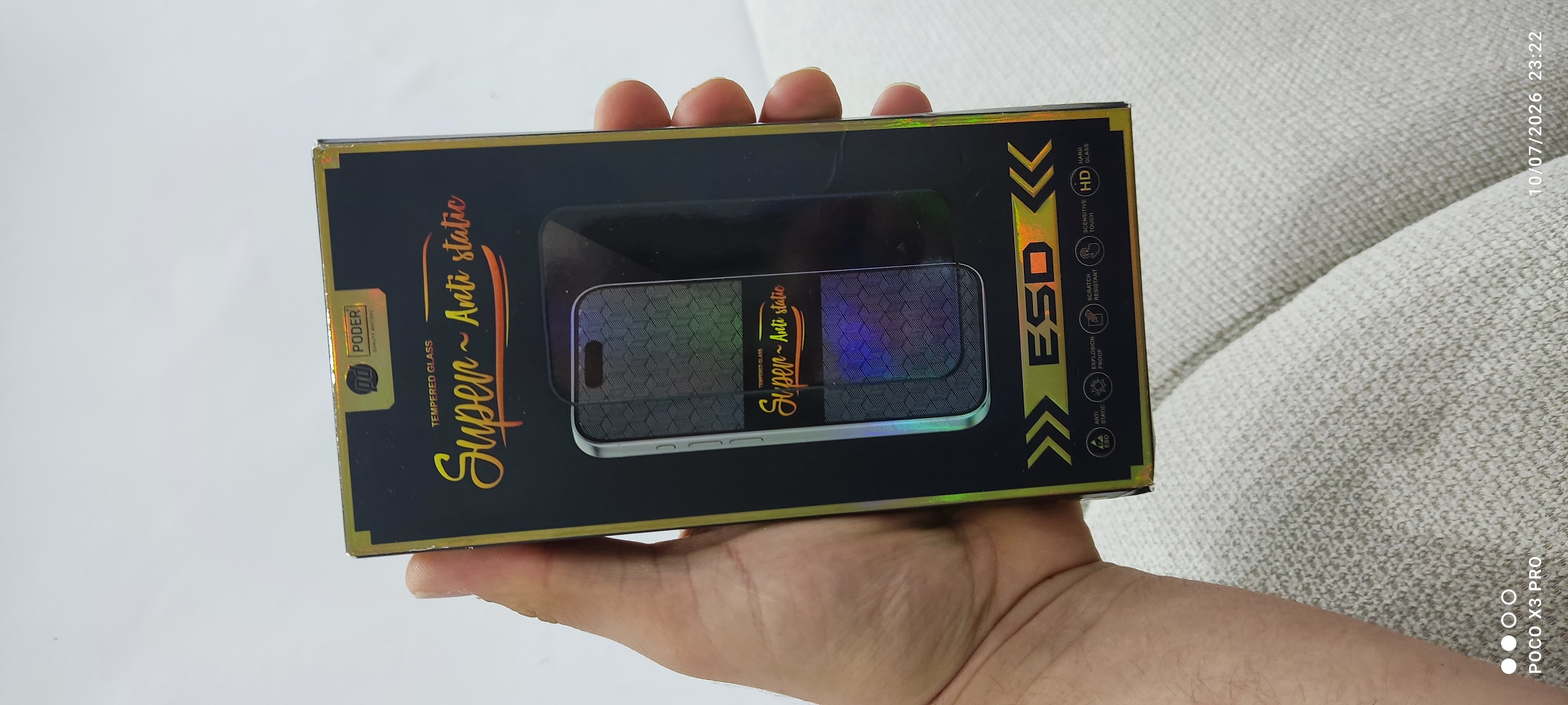 محافظ صفحه نمایش شیشه ای مدل پادر (Poder) مناسب برای گوشی سامسونگ A15