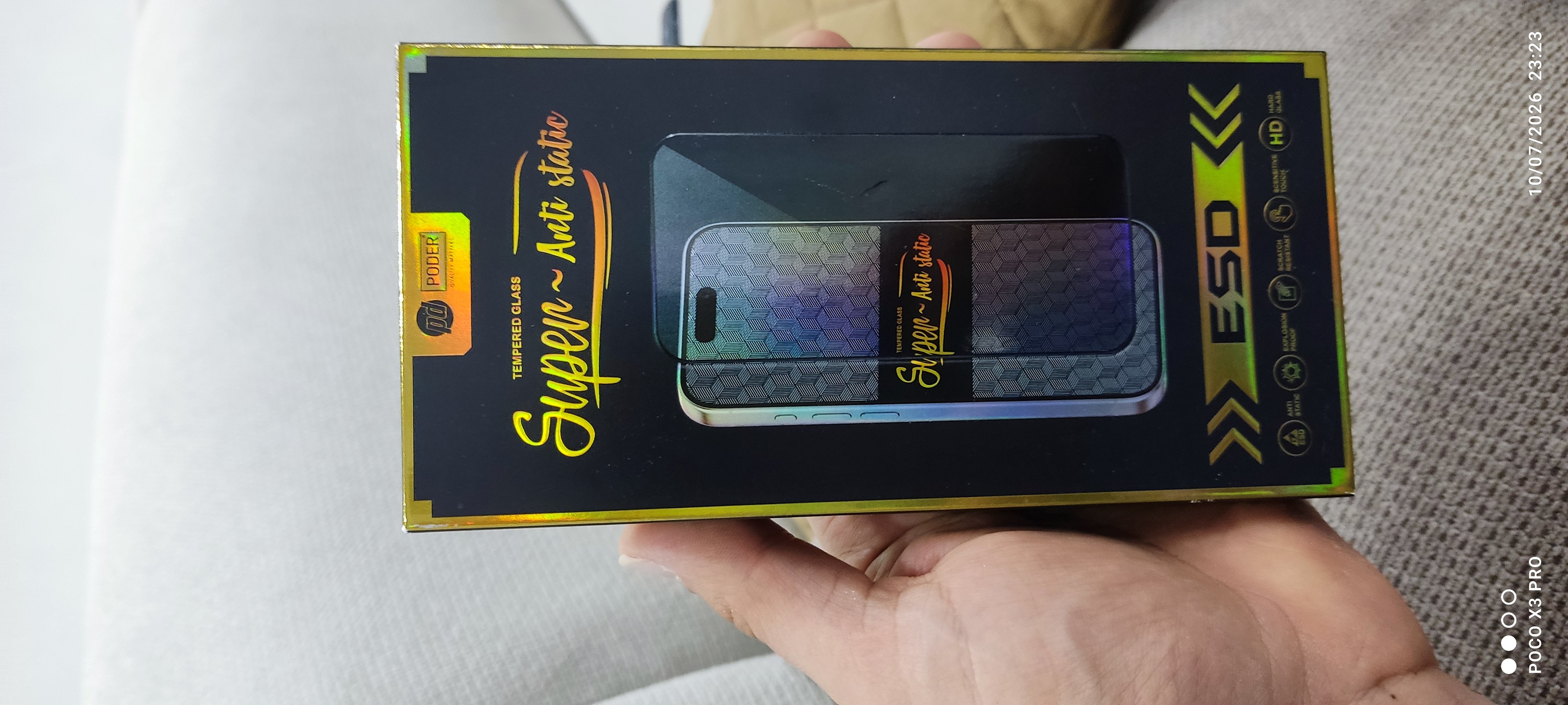 محافظ صفحه نمایش شیشه ای مدل پادر (Poder) مناسب برای گوشی REDMI NOTE9